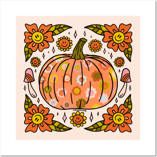 Smiley Pumpkin Posters and Art
